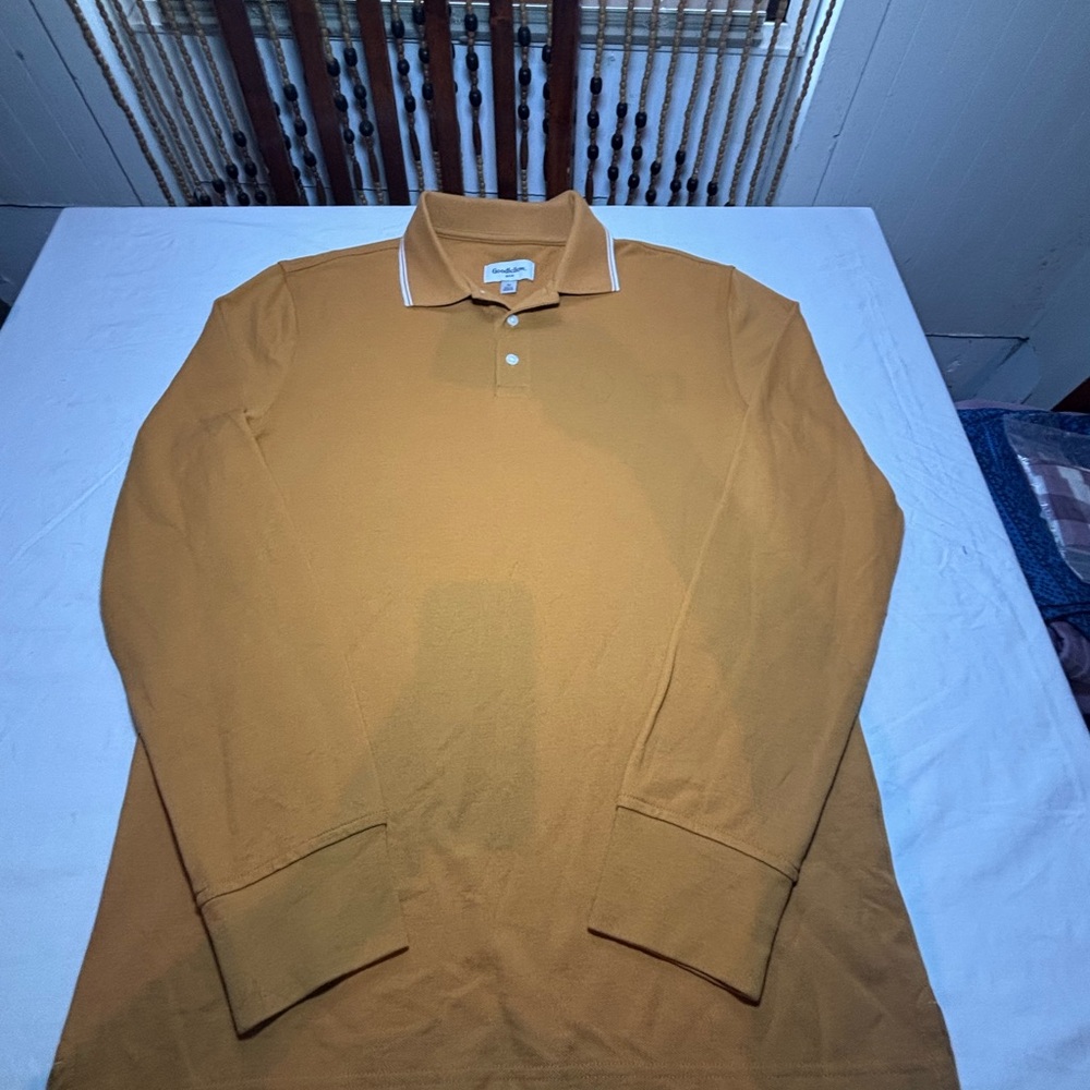 Goodiellow Men's Mustard Polo Shirt